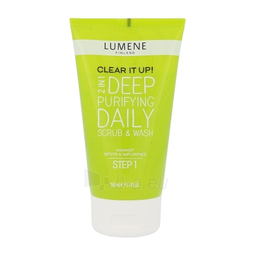Lumene Clear It Up! Deep Purifying Daily Scrub & Wash Cosmetic 150ml paveikslėlis 1 iš 1
