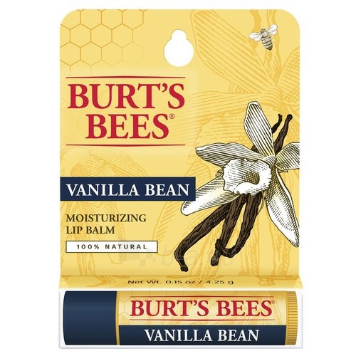 Lūpų balzamas Burt´s Bees (Moisturizing Vanilla Bean Lip Balm) 4,25 g paveikslėlis 1 iš 1