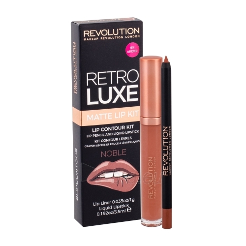 Lūpų blizgesys Makeup Revolution London Retro Luxe Matte Lip Kit Cosmetic 5,5ml Shade Noble paveikslėlis 1 iš 1