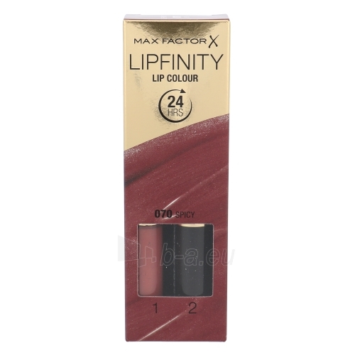 Lūpų dažai Max Factor Lipfinity Lip Colour Cosmetic 4,2g Shade 070 Spicy paveikslėlis 1 iš 1