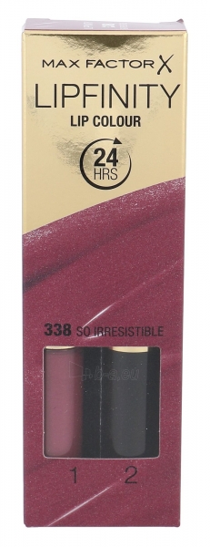 Lūpų blizgesys Max Factor Lipfinity Lip Colour Cosmetic 4,2g Shade 338 So Irresistible paveikslėlis 1 iš 2