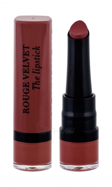 Lūpų dažai BOURJOIS Paris Rouge Velvet 24 Pari´sienne The Lipstick Lipstick 2,4g paveikslėlis 1 iš 2