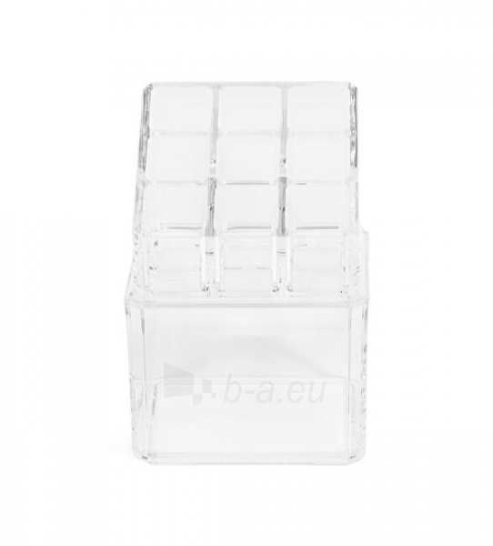 Lūpų dažai Compactor Lipstick organizer Compactor 9 compartments, tampon box - clear plastic paveikslėlis 1 iš 5