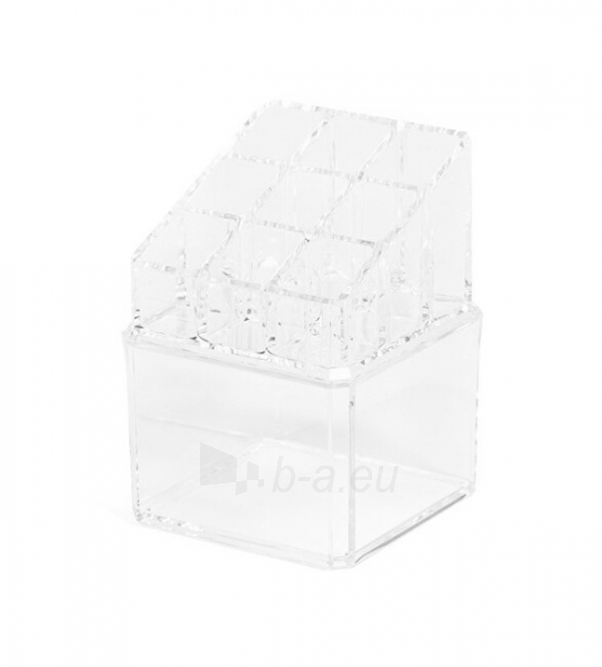 Lūpų dažai Compactor Lipstick organizer Compactor 9 compartments, tampon box - clear plastic paveikslėlis 2 iš 5