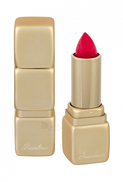 Lūpų dažai Guerlain KissKiss M376 Daring Pink Matte Lipstick 3,5g paveikslėlis 1 iš 2