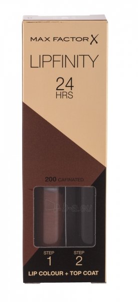 Lūpų blizgesys Max Factor Lipfinity Lip Colour Cosmetic 4,2g Shade 200 Caffeinated paveikslėlis 1 iš 2