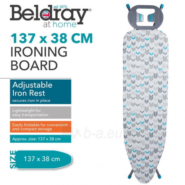 Lyginimo lenta Beldray LA024398ARWEU7 137x38cm ironing board paveikslėlis 2 iš 9
