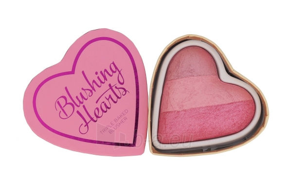Makeup Revolution London Blushing Hearts Baked Blusher Cosmetic 10g Blushing Heart paveikslėlis 1 iš 3