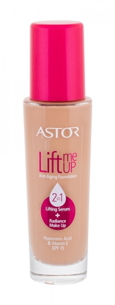 Makiažo pagrindas Astor Lift Me Up Anti Aging Foundation 2in1 SPF15 Cosmetic 30ml 201 Sand paveikslėlis 1 iš 1