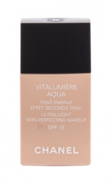 Makiažo pagrindas Chanel Vitalumiere Aqua Makeup SPF15 Cosmetic 30ml Shade 10 Beige paveikslėlis 1 iš 2