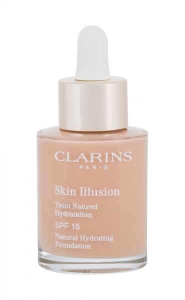 Makiažo pagrindas Clarins Skin Illusion 108.5 Cashew Natural Hydrating Makeup 30ml SPF15 paveikslėlis 2 iš 2