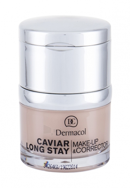 Makiažo pagrindas Dermacol Caviar Long Stay Make-Up & Corrector 1 Cosmetic 30ml paveikslėlis 1 iš 2