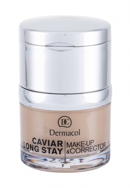 Makiažo pagrindas Dermacol Caviar Long Stay Make-Up & Corrector 2 Cosmetic 30ml paveikslėlis 1 iš 2