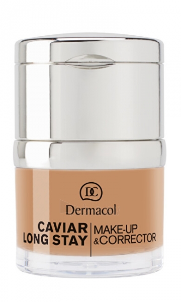 Makiažo pagrindas Dermacol Long-lasting make-up with extracts of caviar and advanced corrector (Caviar Long Stay Make-Up & Corrector) 30 ml Shade:3 Nude paveikslėlis 1 iš 3
