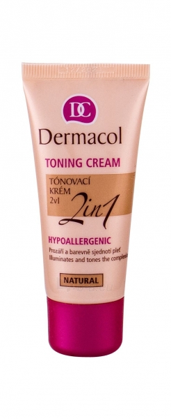 Dermacol Toning Cream 2in1-natural Cosmetic 30ml paveikslėlis 1 iš 2