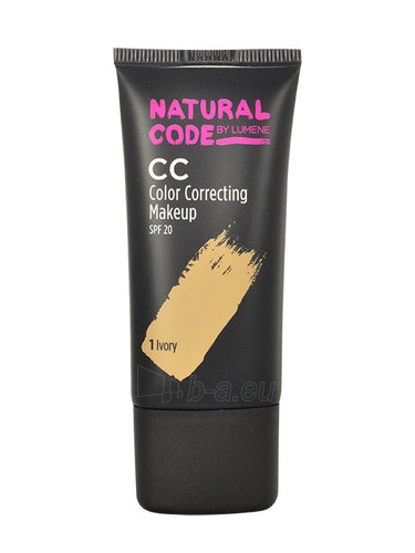Makiažo pagrindas Lumene Natural Code CC Color Correcting Makeup SPF20 Cosmetic 25ml Shade 1 Ivory paveikslėlis 1 iš 1