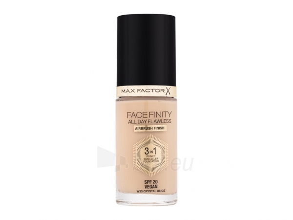 Max Factor Face Finity 3in1 Foundation SPF20 Cosmetic 30ml 33 Crystal Beige paveikslėlis 2 iš 2