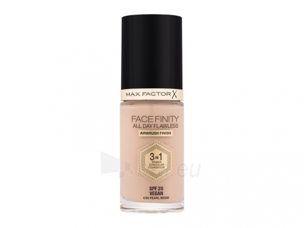 Makiažo pagrindas Max Factor Face Finity 3in1 Foundation SPF20 Cosmetic 30ml Pearl Beige paveikslėlis 2 iš 2
