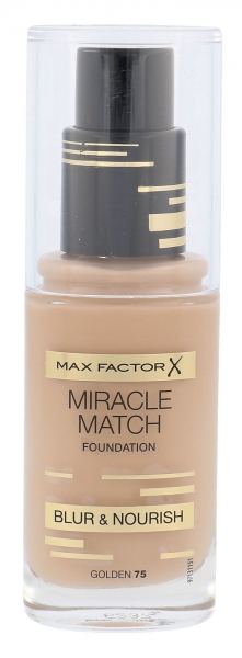 Makiažo pagrindas Max Factor Miracle Match Foundation Cosmetic 30ml Nr. 75 Golden paveikslėlis 1 iš 1