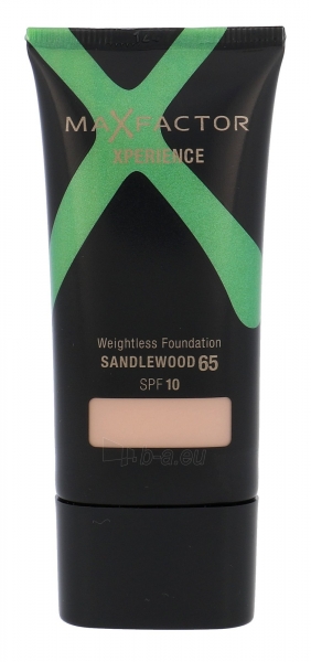 Max Factor Xperience Weightless Foundation SPF10 Cosmetic 30ml 65 Sandlewood paveikslėlis 1 iš 1