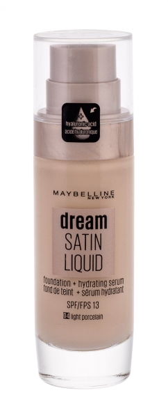 Makiažo pagrindas Maybelline Dream Satin Liquid Foundation SPF13 Cosmetic 30ml Shade 4 Light Porcelain paveikslėlis 1 iš 1