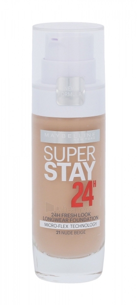 Maybelline SuperStay 24h Foundation SPF19 Cosmetic 30ml 021 Nude Beige paveikslėlis 1 iš 1