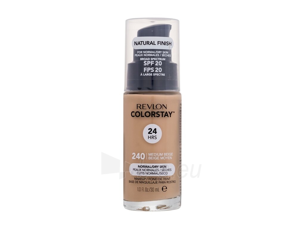 Makiažo pagrindas Revlon Colorstay Makeup Normal Dry Skin Cosmetic 30ml Nr. 240 Medium Beige paveikslėlis 2 iš 2