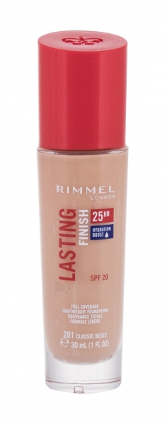 Rimmel London Lasting Finish 25h Foundation Cosmetic 30ml 201 Classic Beige paveikslėlis 1 iš 2