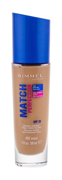 Makiažo pagrindas Rimmel London Match Perfection 402 Bronze SPF20 Makeup 30ml paveikslėlis 1 iš 2