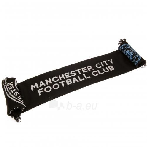 Manchester City F.C. šalikas (Juodas) paveikslėlis 1 iš 2