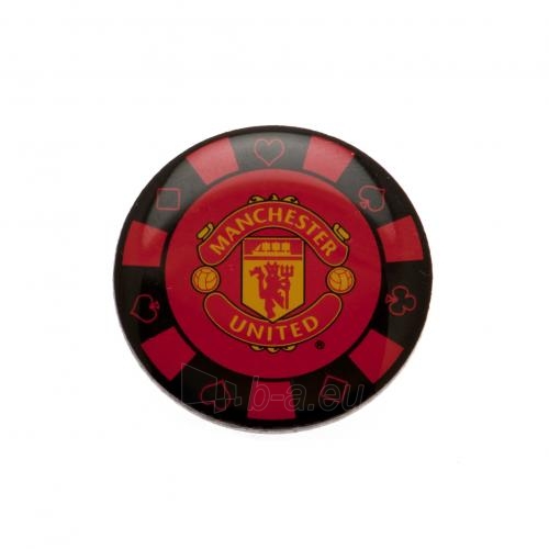 Manchester United F.C. prisegamas ženklelis - pokerio žetonas paveikslėlis 2 iš 3