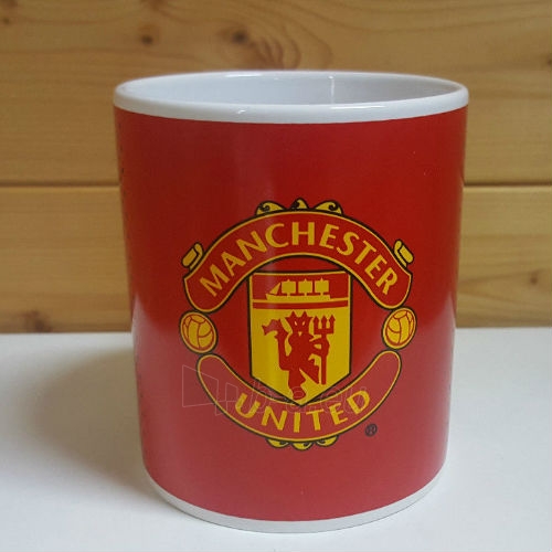 Manchester United F.C. puodelis (Raudonas/Juodas) paveikslėlis 3 iš 5