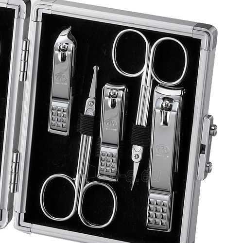 Manikiūro rinkinys Three Seven Manicure set Silver case - 11 tools paveikslėlis 4 iš 5