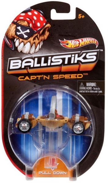 Mašinėlė trasai Mattel Hot Wheels X7135 / X7131 Ballistiks CAPT`N SPEED paveikslėlis 1 iš 1