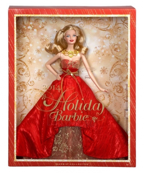 Lėlė Barbie Collector 2014 Holiday Doll Mattel BDH13 paveikslėlis 2 iš 5