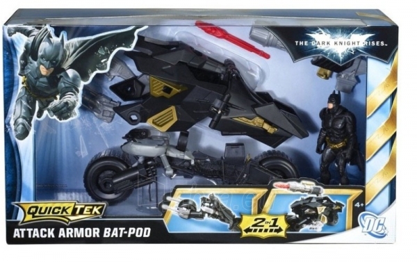 Mattel Batman W7219 attack armor BAT-POD super corazzato paveikslėlis 1 iš 6