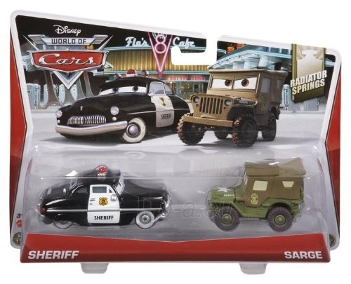 Mattel BDW84 / Y0506 Disney Cars SHERIFF & SERGENT машинка из фильма Тачки paveikslėlis 1 iš 2