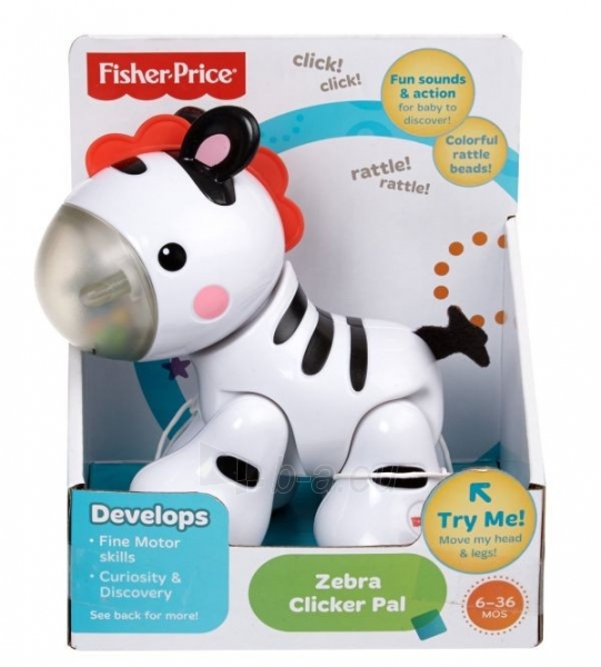 Žaislas kūdikiui Zebras Mattel Fisher Price CGG83 / CGG86 paveikslėlis 1 iš 3