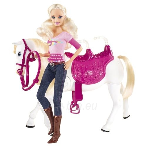 Mattel V6984 Barbie and Tawny ''Walking Together'' Doll and Horse Set paveikslėlis 1 iš 2