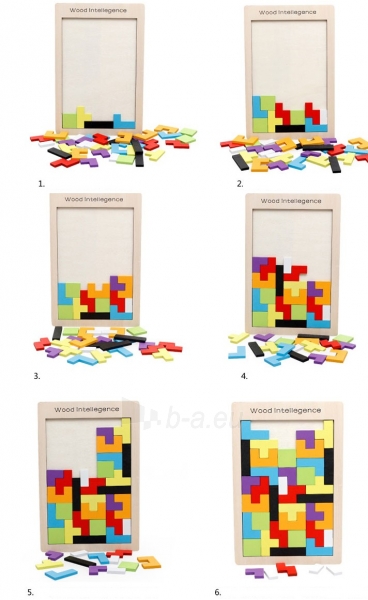 Medinė dėlionė „Tetris“, A paveikslėlis 2 iš 9
