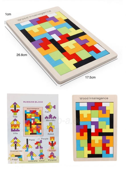 Medinė dėlionė „Tetris“, A paveikslėlis 8 iš 9