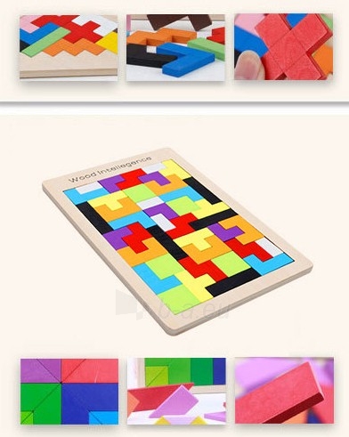Medinė dėlionė „Tetris“, A paveikslėlis 9 iš 9