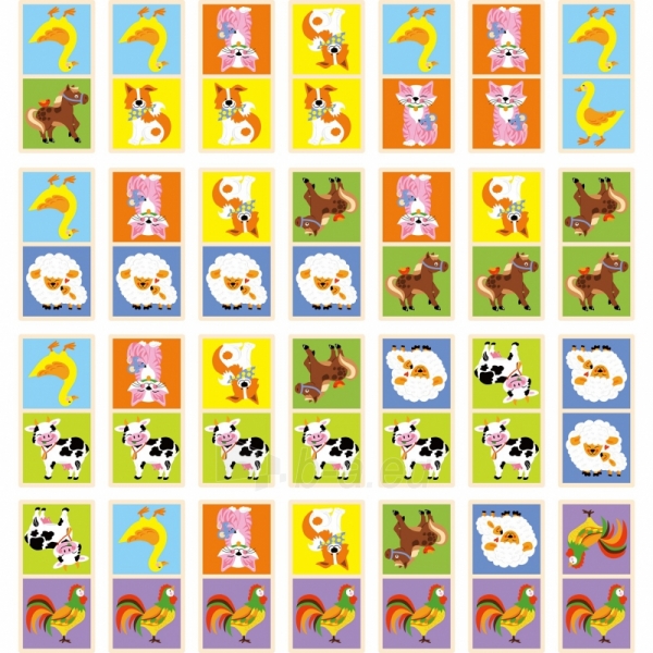 Medinis domino žaidimas - gyvūnai paveikslėlis 2 iš 5