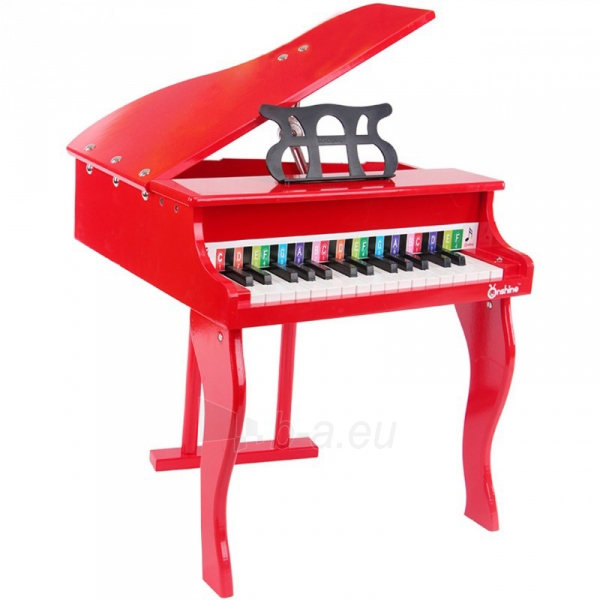 Medinis vaikiškas pianinas "Onshine" su kėdute paveikslėlis 1 iš 2