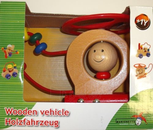 Medinis žaisliukas- sraigtasparnis Wooden vehicle paveikslėlis 1 iš 1