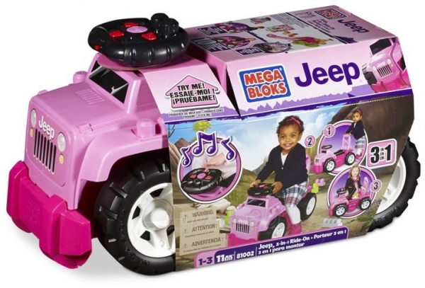 Mega Bloks 81002 Jeep Ride-On, 3 in 1 paveikslėlis 1 iš 3