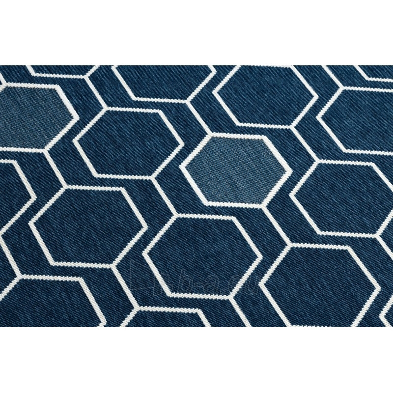 Mėlynos spalvos kilimas SPRING Geometry | 120x170 cm paveikslėlis 5 iš 16