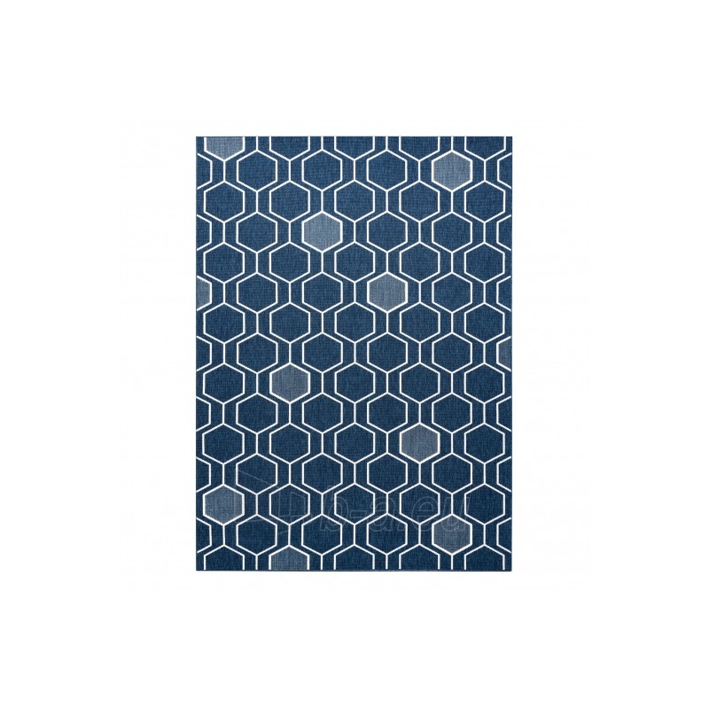 Mėlynos spalvos kilimas SPRING Geometry | 120x170 cm paveikslėlis 2 iš 16
