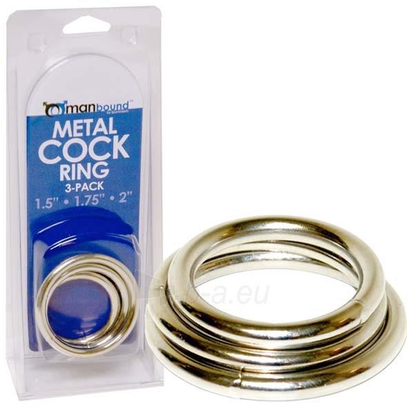 Metal Cock Ring 3-pack • Penis rings • Sex product for men • Sex and erotic...