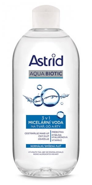 Micelinis vanduo Astrid Micellar Water for Normal and Mixed Skin Fresh Skin 3v1 400 ml paveikslėlis 1 iš 1